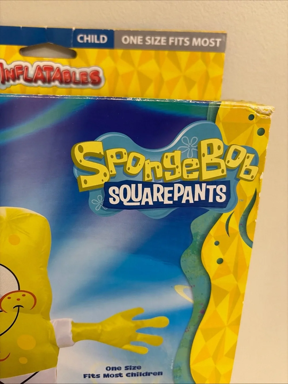 SpongeBob SquarePants Yellow Inflatable Kids Costume one size